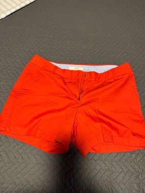 Women's Bright Red Casual Stretch Shorts